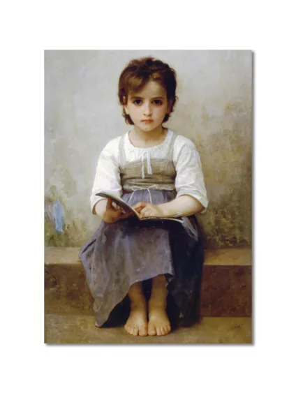 ‘The Hard Lesson’ by Bouguereau