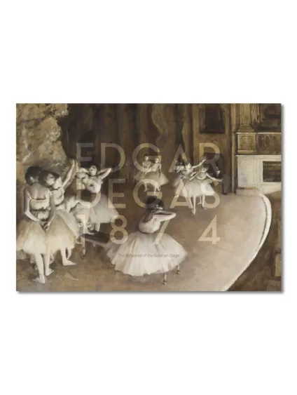 'The Rehearsal of the Ballet on Stage' by Degas